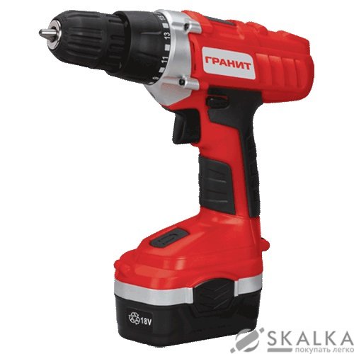 Шуруповерт аккумуляторный Гранит ШБА-18 (833918) На фото Шуруповерт аккумуляторный Гранит ШБА-18 (833918)
