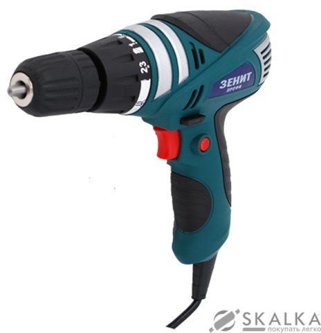 На фото Шуруповерт сетевой Зенит ЗШ-550 профи (834613)