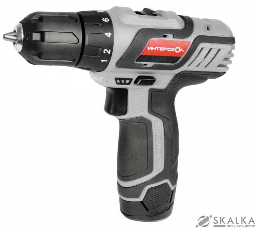 На фото Шуруповерт аккумуляторный Интерскол ДА-12 ЭР-02 Li-Ion