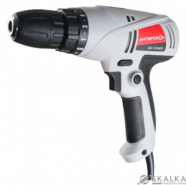 На фото Шуруповерт сетевой Интерскол ДШ-10/260 Э
