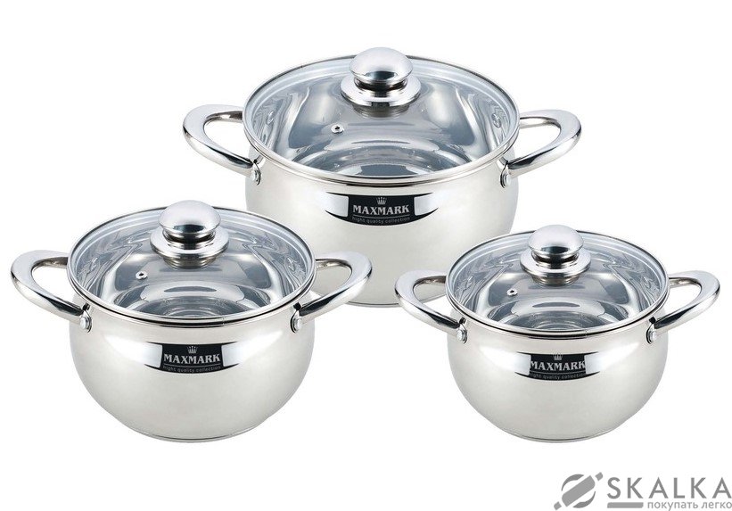 На фото Набор посуды Maxmark 6 предметов (MK-APP7506A)