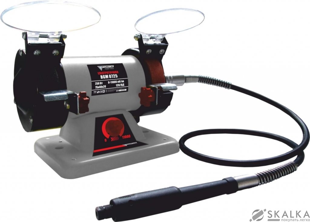 На фото Точильный станок Forte BGМ0725 250 Вт 150/200 мм (68004)