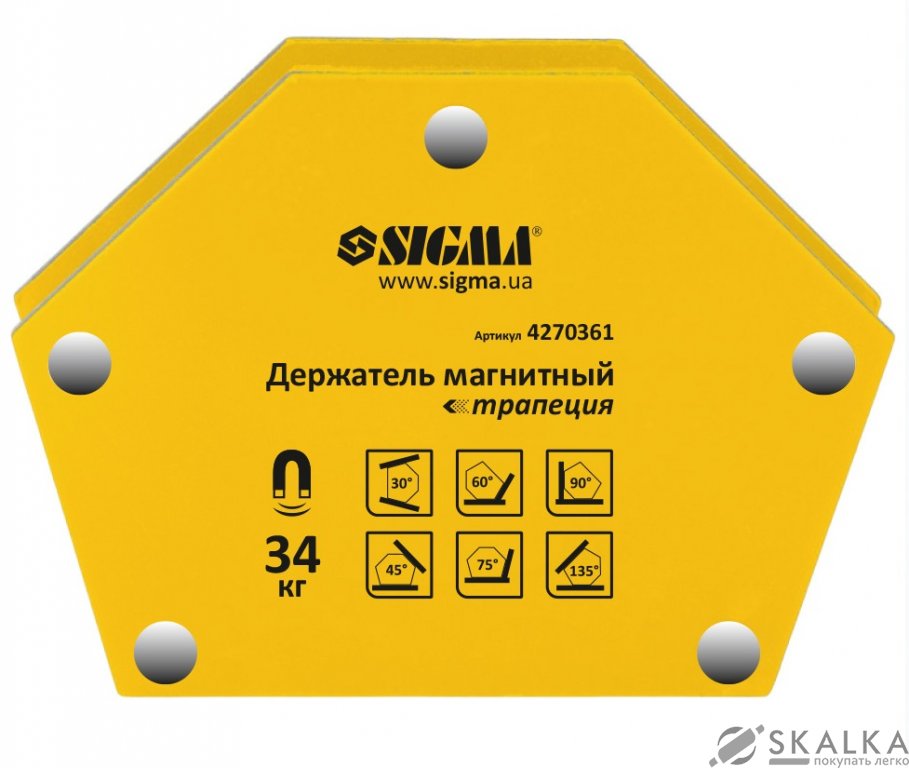 На фото Держатель магнитный трапеция Sigma 34 кг (4270361)