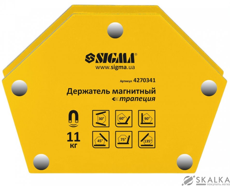 Держатель магнитный трапеция Sigma 11 кг (4270341) На фото Держатель магнитный трапеция Sigma 11 кг (4270341)