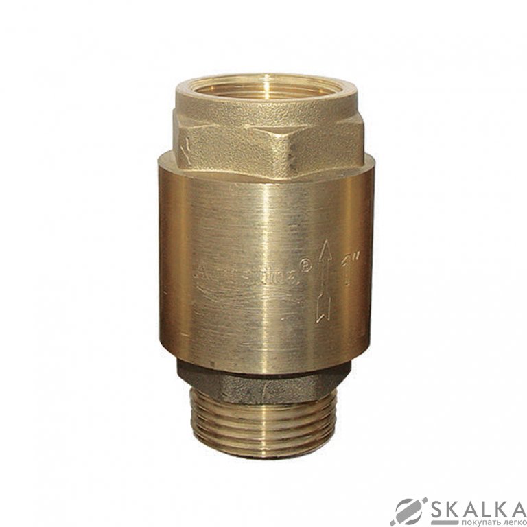 На фото Клапан обратный Aquatica 1"Mx1"F латунь euro (779655)