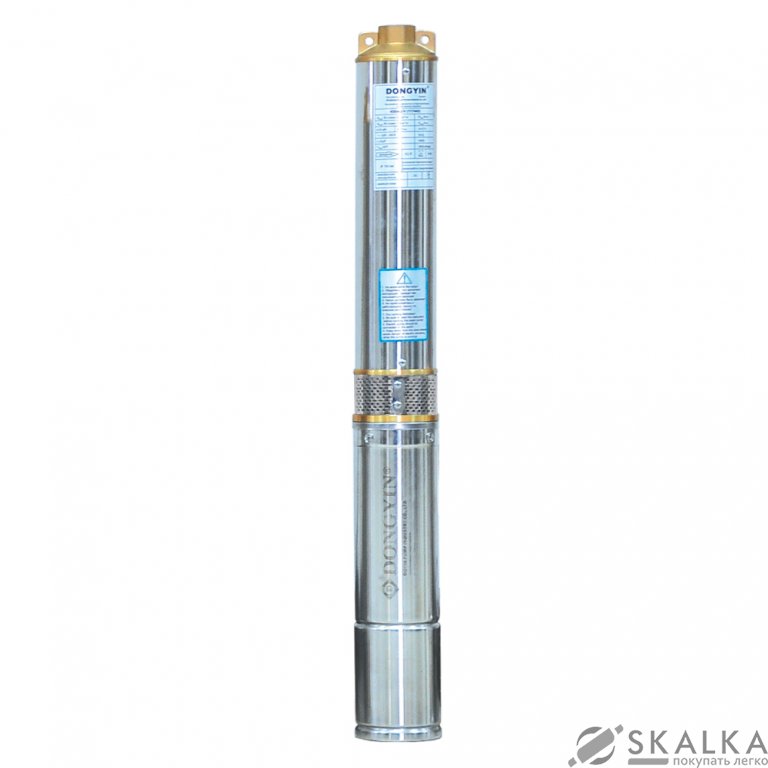 На фото Скважинный насос Dongyin 0.25 кВт H 38(22)м Q 16(12) л/мин Ø51 мм (777061)