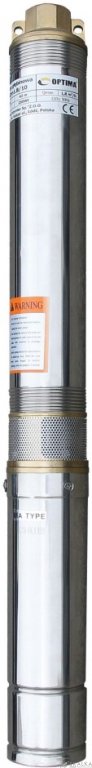 На фото Скважинный насос 3" Optima 3SDm1.8/20 0.55 кВт 84м + пульт + кабель 15м