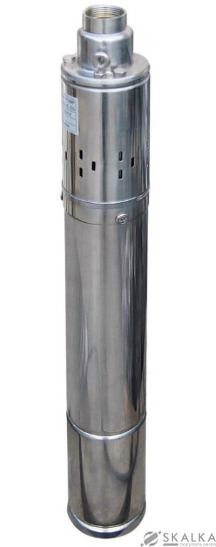 На фото Насос скважинный шнековый VOLKS pumpe 3,5 QGD 1,8-50-0.75кВт 3,5 дюйма + кабель 15м