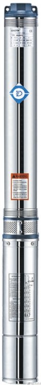 На фото Скважинный насос Dongyin 0.75 кВт H 91(68) м Q 45(30) л/мин Ø80 мм mid (778103)