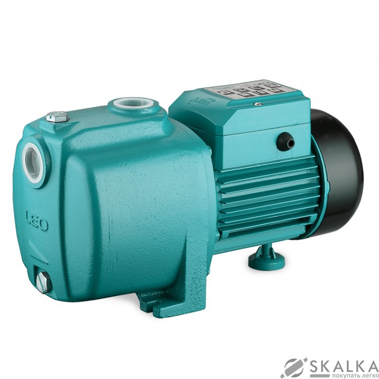 На фото Насос центробежный многоступенчатый Leo 0.6 кВт Hmax 50 м Qmax 80 л/мин (775422)
