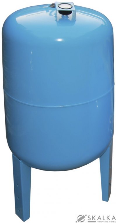 На фото Гидроаккумулятор VOLKS pumpe 80 л 10 bar вертикальный с манометром