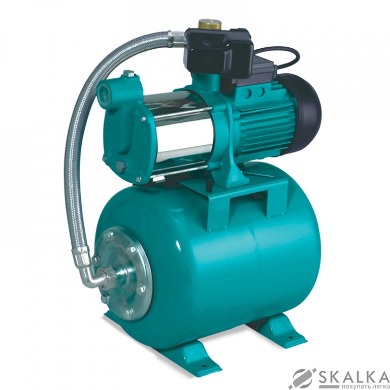 На фото Насосная станция Leo 0.75 кВт Hmax 45 м Qmax 90 л/мин 24 л (776412)