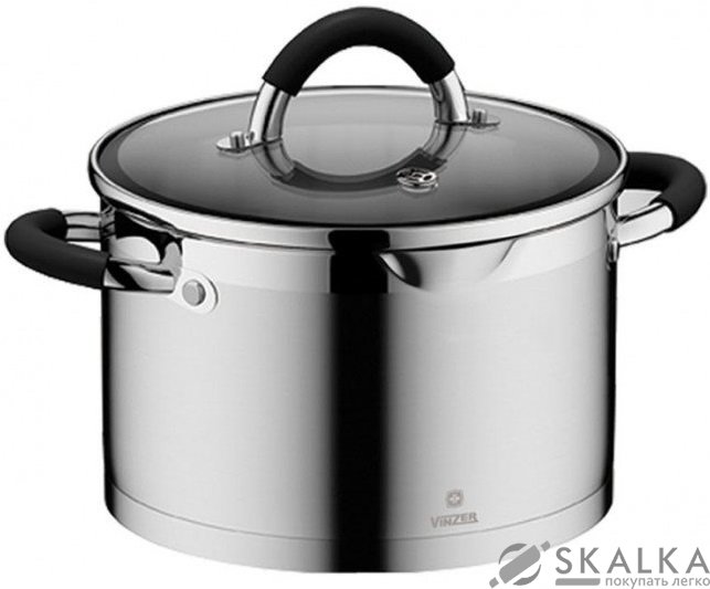 Кастрюля Vinzer с крышкой 16 cм / 1.6 л Delight series (89052) На фото Кастрюля Vinzer с крышкой 16 cм / 1.6 л Delight series (89052)