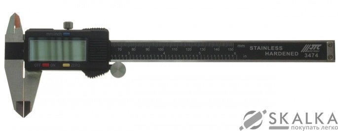 Штангенциркуль электронный JTC 150 мм (3474 JTC) На фото Штангенциркуль электронный JTC 150 мм (3474 JTC)