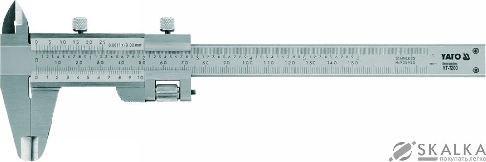 На фото Штангенциркуль Yato 150 мм (YT-7200)