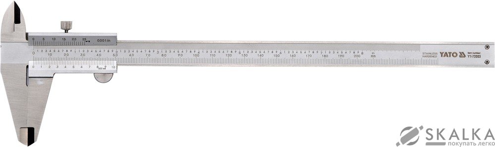 Штангенциркуль Yato 300 мм (YT-72004) На фото Штангенциркуль Yato 300 мм (YT-72004)