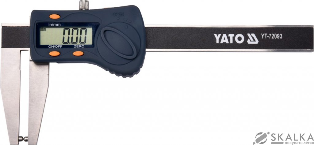 Штангенциркуль электронный для тормозных дисков Yato L 180 мм 0-70 мм (YT-72093) На фото Штангенциркуль электронный для тормозных дисков Yato L 180 мм 0-70 мм (YT-72093)