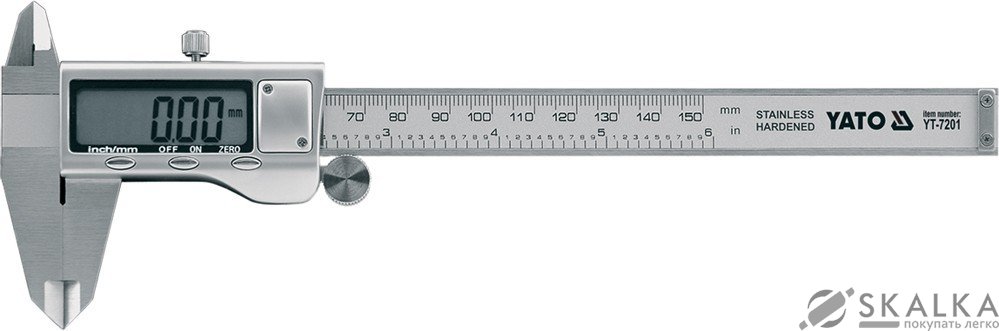На фото Штангенциркуль электронный Yato 150 мм (YT-7201)