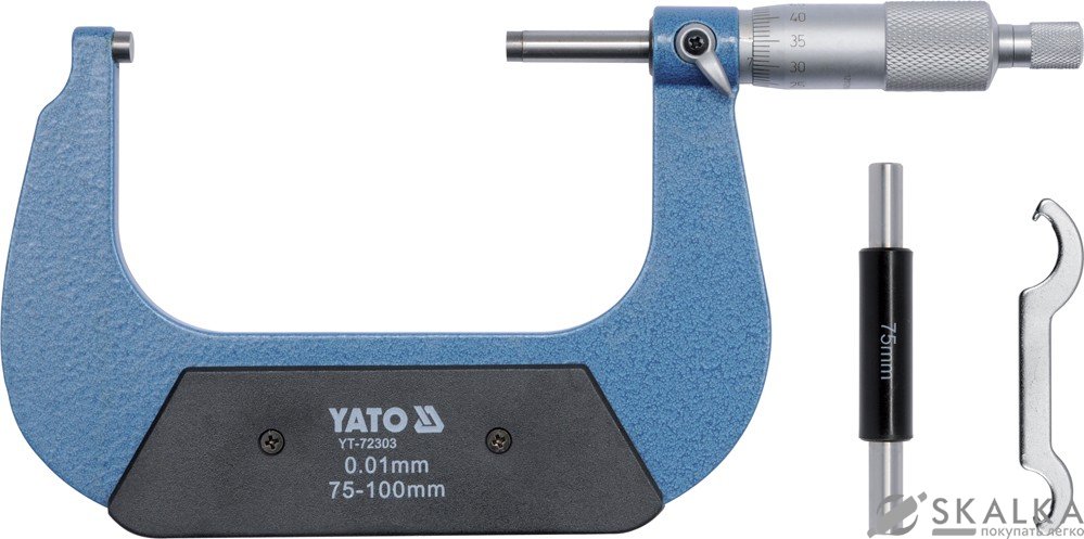 На фото Микрометр Yato 75-100 мм (YT-72303)