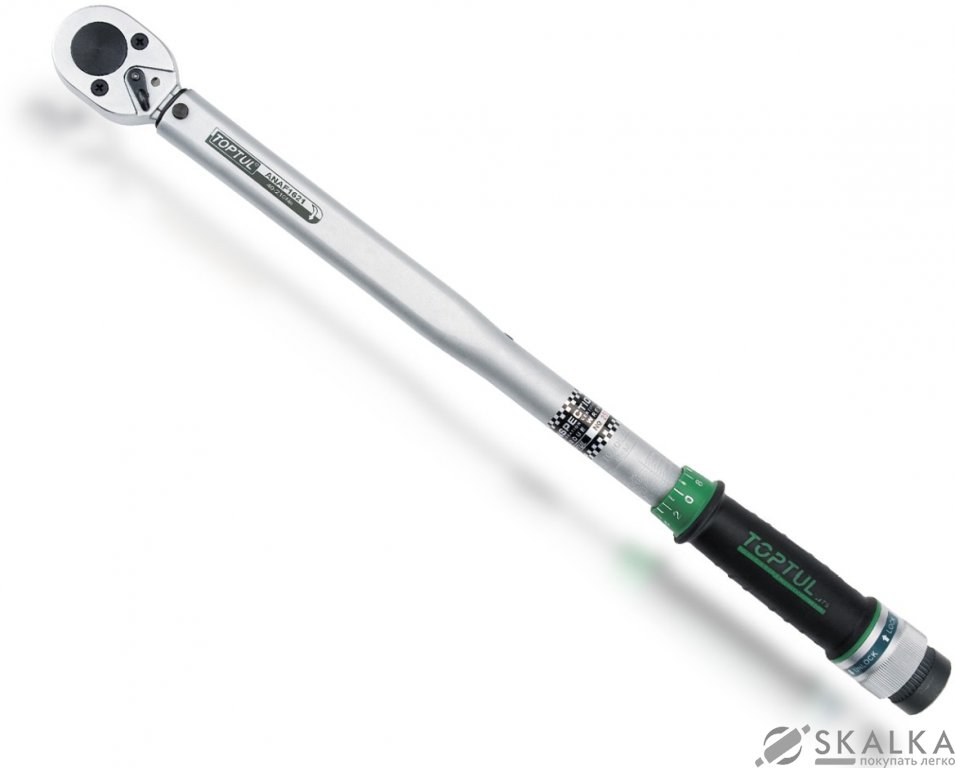 Динамометрический ключ Toptul 1/2" 645 мм 70-350 Нм (ANAF1635) На фото Динамометрический ключ Toptul 1/2" 645 мм 70-350 Нм (ANAF1635)