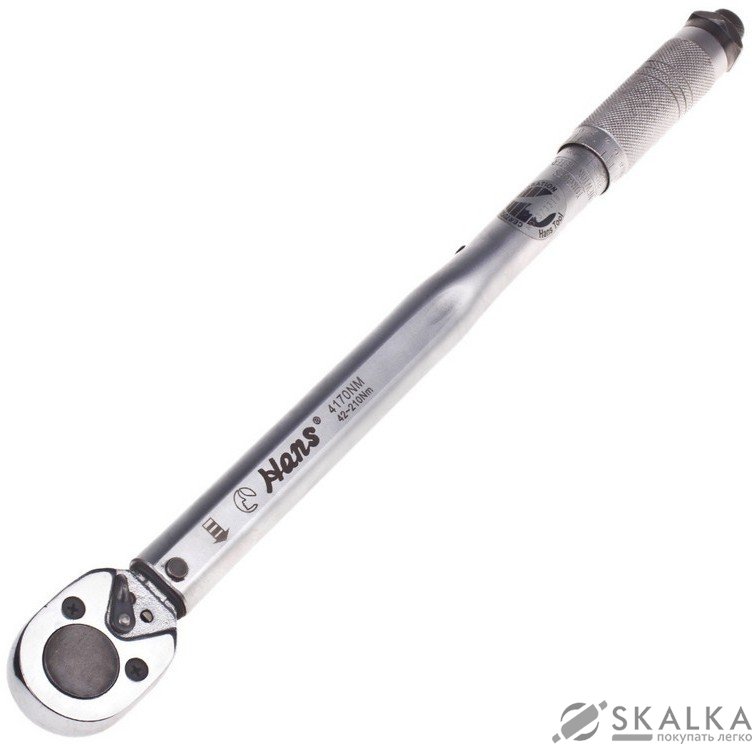 Динамометрический ключ Hans 1/2" 42-210 Нм 460 мм (4170Nm) На фото Динамометрический ключ Hans 1/2" 42-210 Нм 460 мм (4170Nm)