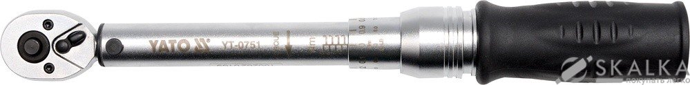 На фото Динамометрический ключ Yato 1/4" 2-10 Нм 281 мм (YT-0751)