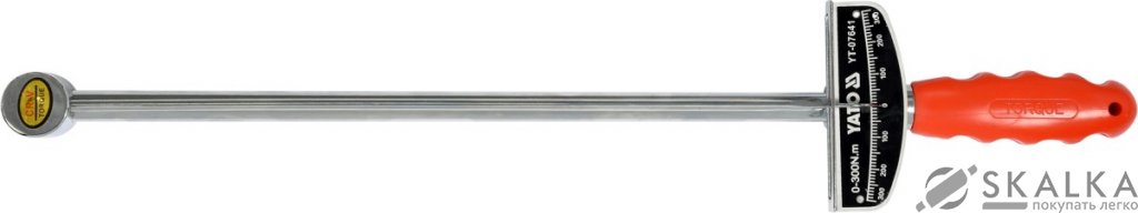 На фото Стрелочный динамометрический ключ Yato 1/2" 0-300 Нм (YT-07641)
