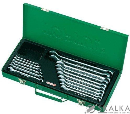 На фото Набор ключей комбинированных Toptul 16 шт 6-24 мм metal box (GAAD1602)