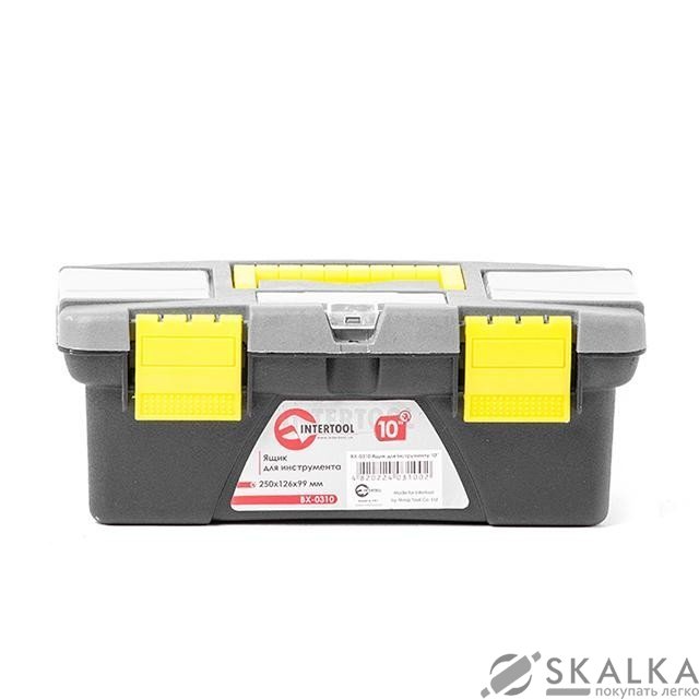 Ящик Intertool для инструмента 10" 250*126*99мм (BX-0310) На фото Ящик Intertool для инструмента 10" 250*126*99мм (BX-0310)