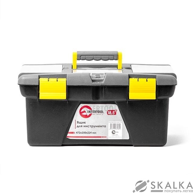 На фото Ящик Intertool для инструмента 18.5" 472*250*224мм (BX-0318)