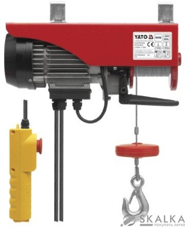 Лебедка электрическая Yato 900 Вт 250/500 кг (YT-5904) На фото Лебедка электрическая Yato 900 Вт 250/500 кг (YT-5904)