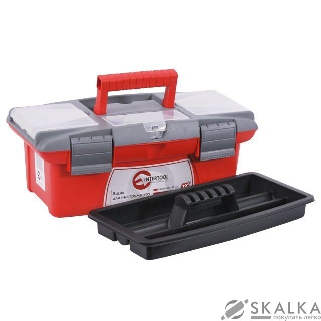 Ящик Intertool для инструмента 13" 335*185*130мм (BX-0413) На фото Ящик Intertool для инструмента 13" 335*185*130мм (BX-0413)