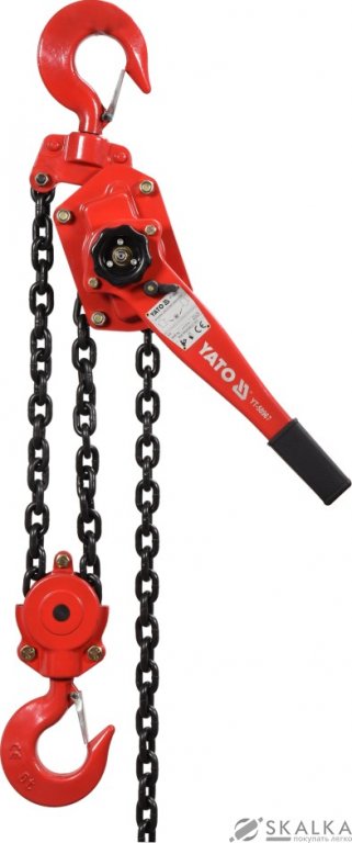 Лебедка ручная тросовая Yato 6 т 1.5 м с доводчиком (YT-58967) На фото Лебедка ручная тросовая Yato 6 т 1.5 м с доводчиком (YT-58967)