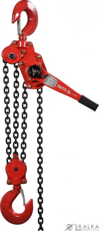 На фото Лебедка ручная тросовая Yato 9 т 1.5 м с доводчиком (YT-58968)