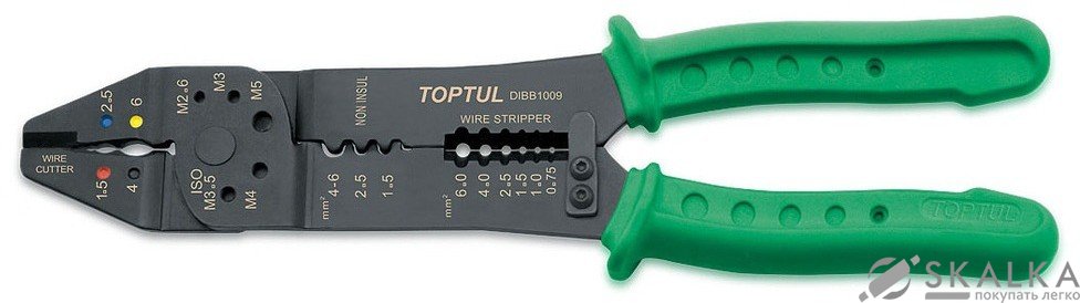 На фото Обжимные клещи для наконечников Toptul (DIBB1009)