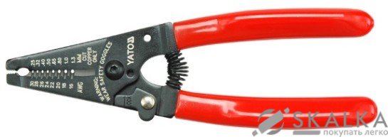 На фото Клещи для снятия изоляции Yato 0.25-1.3 мм 160 мм (YT-2266)