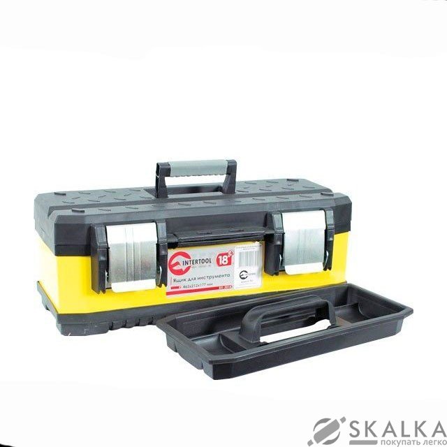 Ящик Intertool для инструмента 18" 462*212*177мм (BX-2018) На фото Ящик Intertool для инструмента 18" 462*212*177мм (BX-2018)