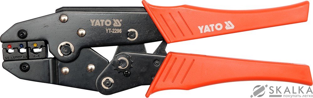 На фото Обжимные клещи для наконечников Yato 0.5-6 мм 230 мм (YT-2296)