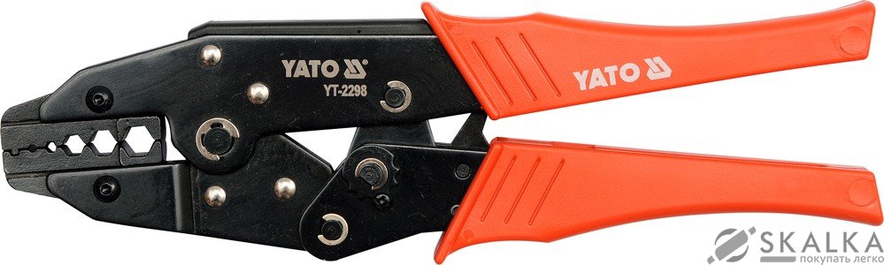 На фото Обжимные клещи для наконечников Yato RG6-RG62 240 мм (YT-2298)