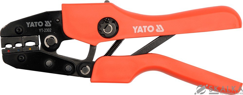 На фото Обжимные клещи для наконечников Yato 0.5-6.0 мм 250 мм (YT-2302)
