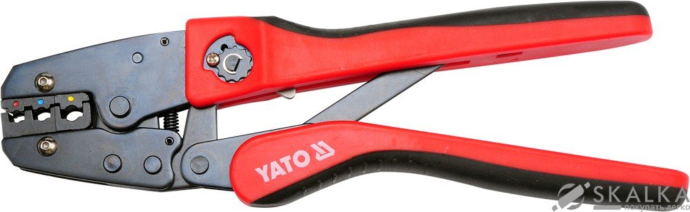 На фото Обжимные клещи для наконечников Yato 0.5-6 мм 250 мм (YT-2251)