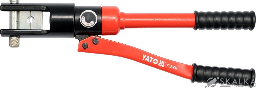 На фото Клещи обжимные гидравлические Yato 16-240 мм 470 мм (YT-22861)