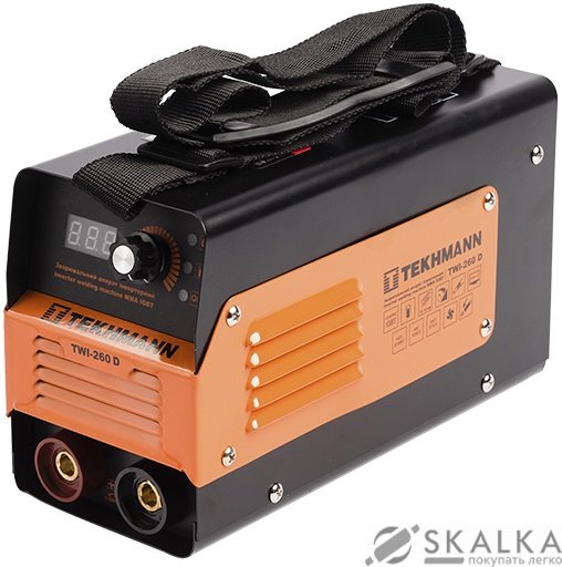 На фото Сварочный инвертор Tekhmann TWI-260 D 1.6-4.0 мм 20-260 А (845777)