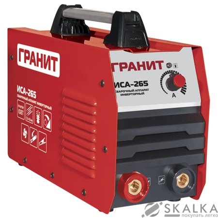 На фото Сварочный инвертор Гранит ИСА-265 1.6-4.0 мм 20-265 А (846016)