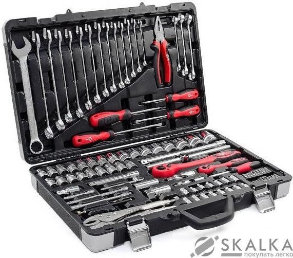 На фото Профессиональный набор инструментов Intertool 1/4" & 1/2", 101ед (ET-7101)