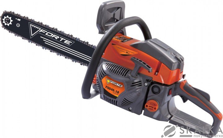 Бензопила Forte FGS45-18 2.0 кВт (77654) На фото Бензопила Forte FGS45-18 2.0 кВт (77654)