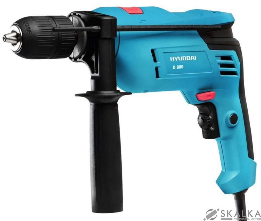Дрель ударная Hyundai D 800 На фото Дрель ударная Hyundai D 800