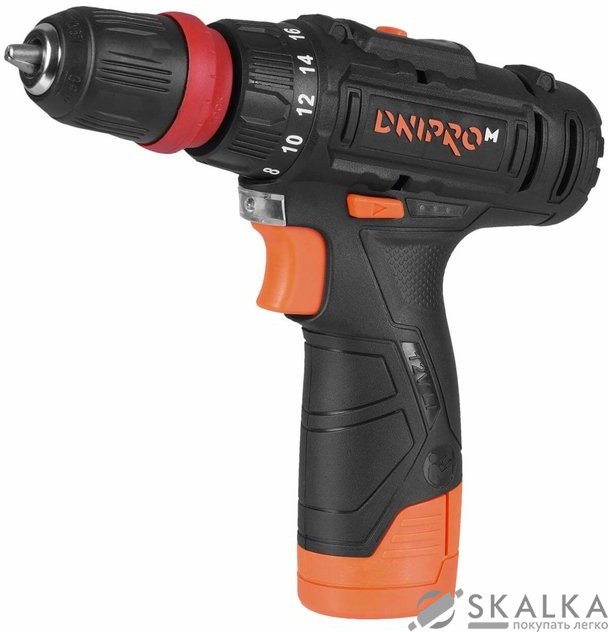 На фото Шуруповерт аккумуляторный Дніпро-М CD-121Q (80610000)