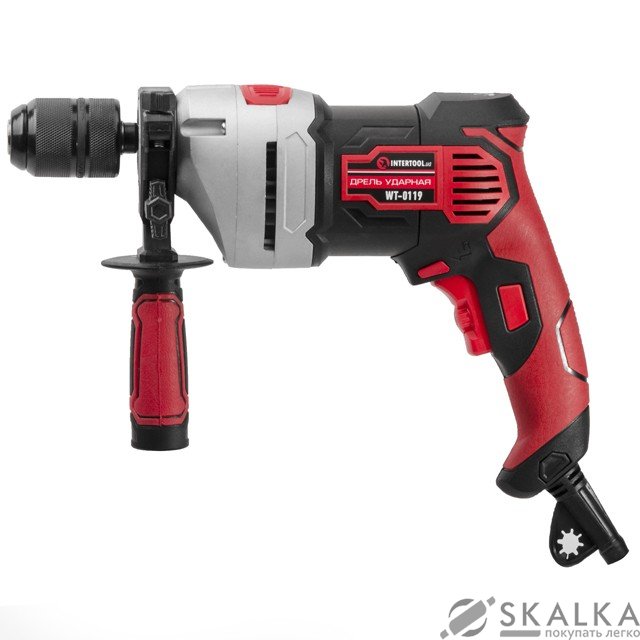 Дрель ударная Intertool 900 Вт (WT-0119) На фото Дрель ударная Intertool 900 Вт (WT-0119)