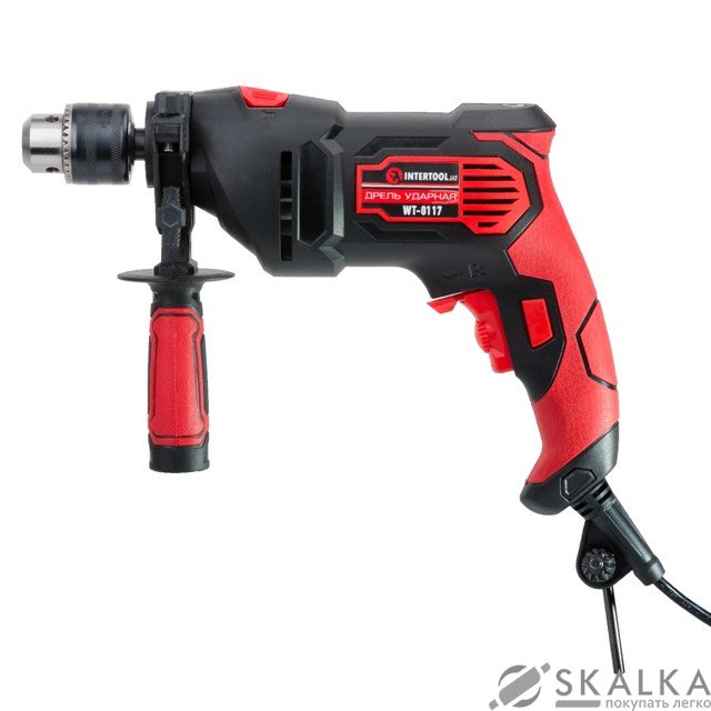 На фото Дрель ударная Intertool 710 Вт (WT-0117)